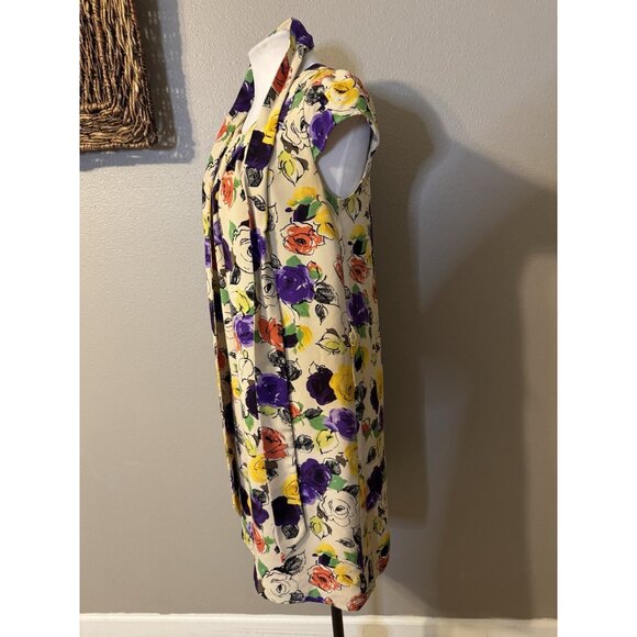 Kate Spade Elyse Dress S Small Short Sleeve Silk Belted Floral Career Church - Picture 8 of 14